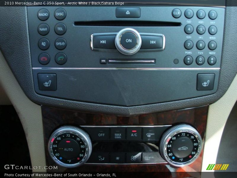 Arctic White / Black/Sahara Beige 2010 Mercedes-Benz C 350 Sport