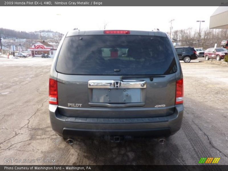 Nimbus Gray Metallic / Beige 2009 Honda Pilot EX-L 4WD