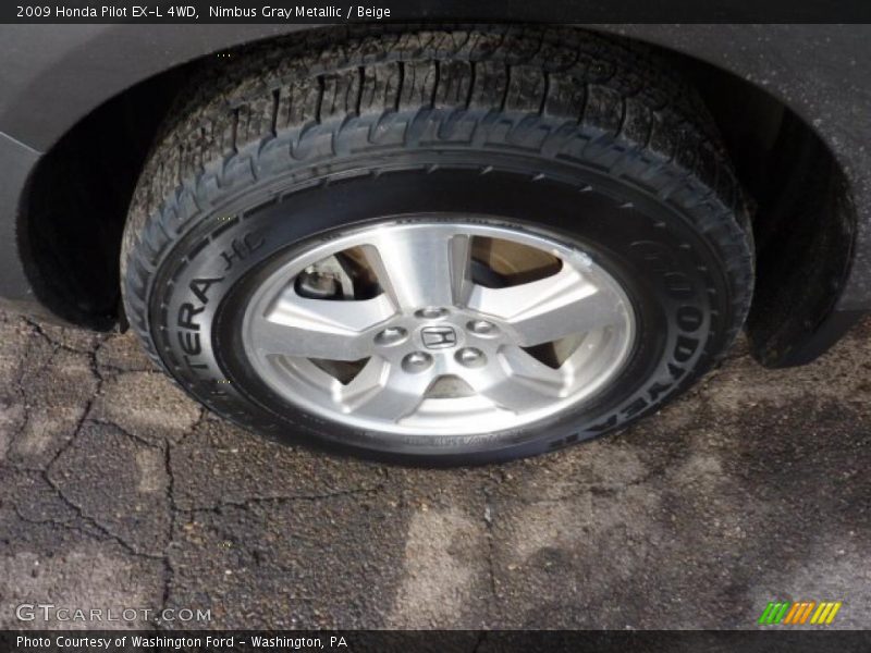Nimbus Gray Metallic / Beige 2009 Honda Pilot EX-L 4WD