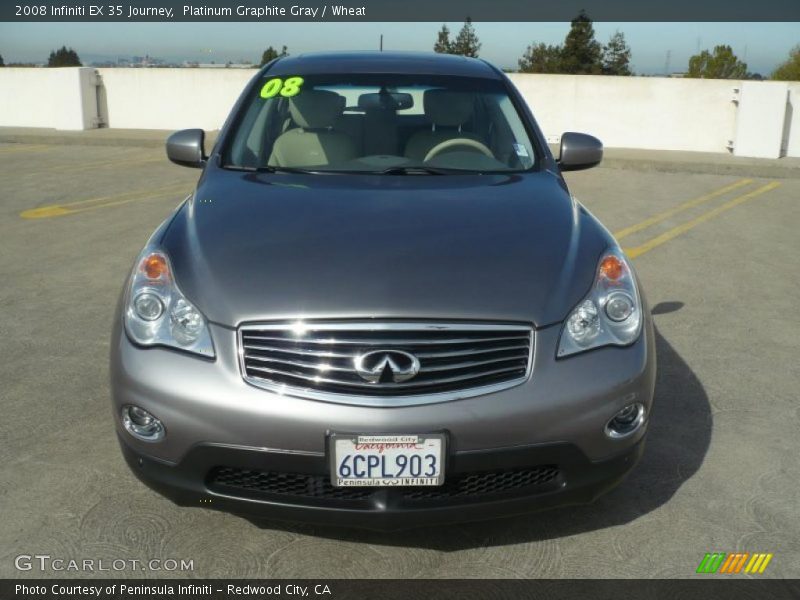 Platinum Graphite Gray / Wheat 2008 Infiniti EX 35 Journey