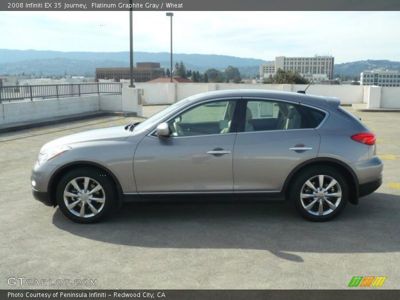 Platinum Graphite Gray / Wheat 2008 Infiniti EX 35 Journey