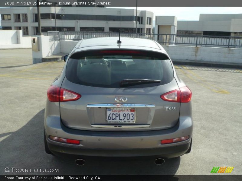 Platinum Graphite Gray / Wheat 2008 Infiniti EX 35 Journey