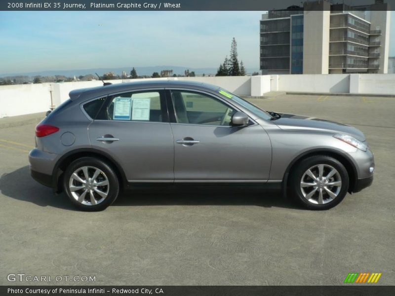 Platinum Graphite Gray / Wheat 2008 Infiniti EX 35 Journey