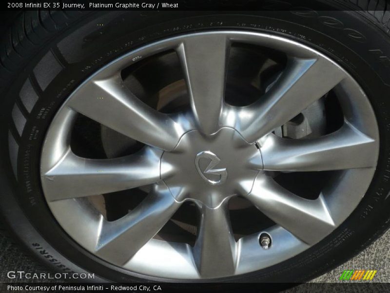 Platinum Graphite Gray / Wheat 2008 Infiniti EX 35 Journey