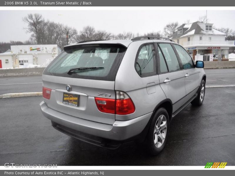 Titanium Silver Metallic / Black 2006 BMW X5 3.0i