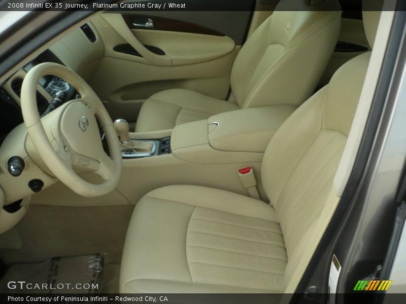 Platinum Graphite Gray / Wheat 2008 Infiniti EX 35 Journey