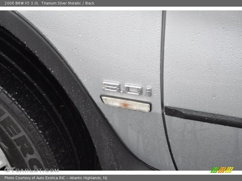 Titanium Silver Metallic / Black 2006 BMW X5 3.0i