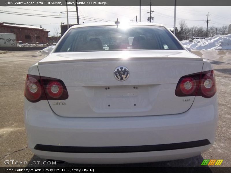 Candy White / Pure Beige 2009 Volkswagen Jetta TDI Sedan