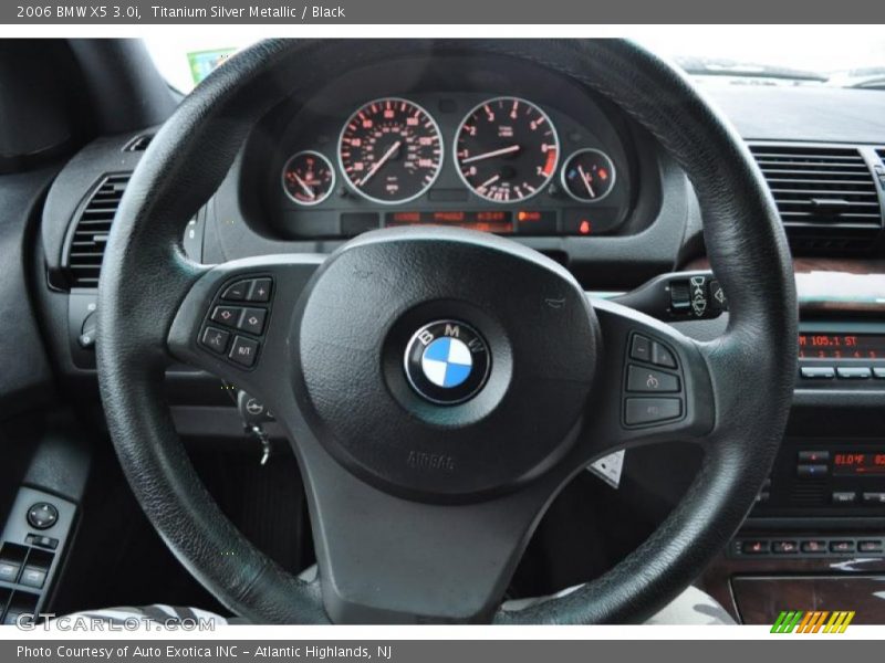 Titanium Silver Metallic / Black 2006 BMW X5 3.0i