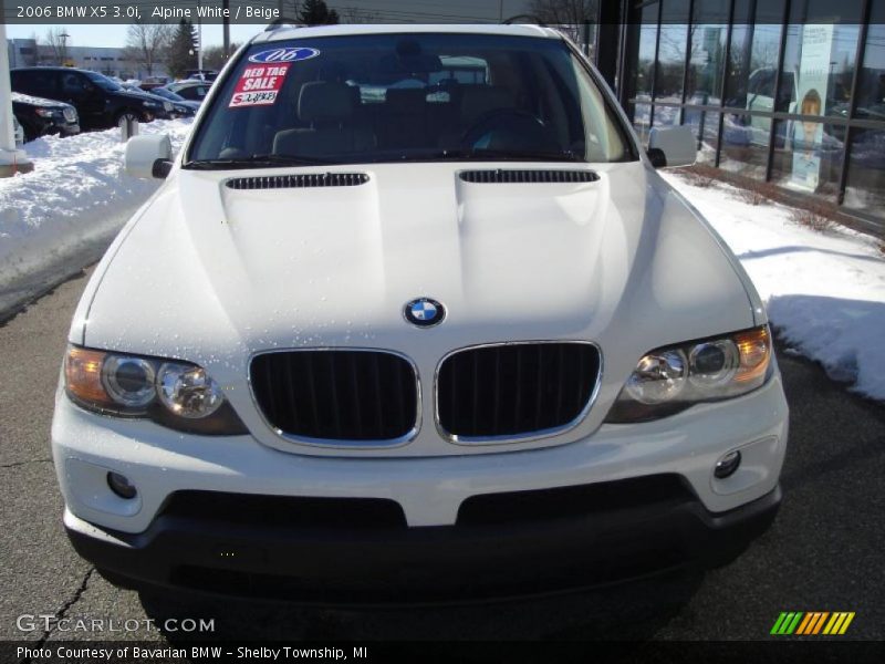 Alpine White / Beige 2006 BMW X5 3.0i