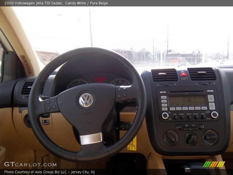 Candy White / Pure Beige 2009 Volkswagen Jetta TDI Sedan