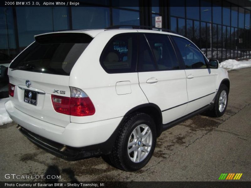 Alpine White / Beige 2006 BMW X5 3.0i