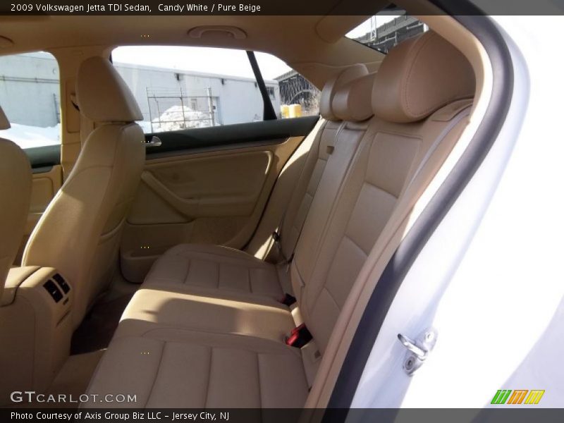 Candy White / Pure Beige 2009 Volkswagen Jetta TDI Sedan