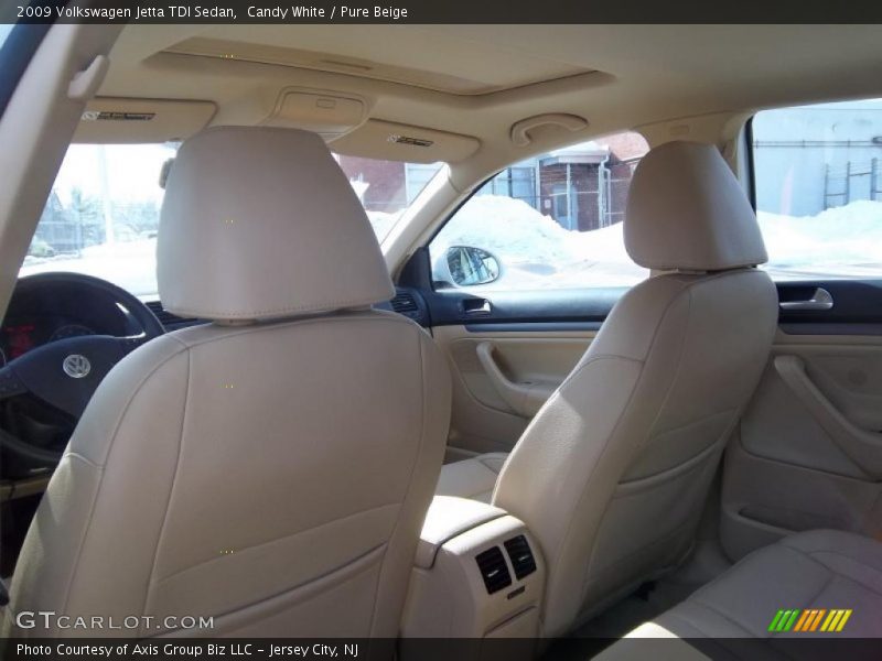 Candy White / Pure Beige 2009 Volkswagen Jetta TDI Sedan