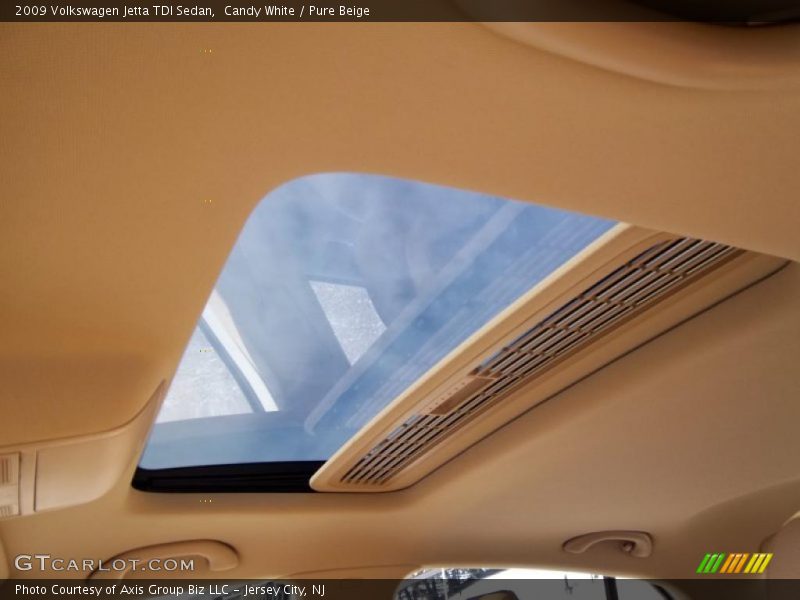 Candy White / Pure Beige 2009 Volkswagen Jetta TDI Sedan