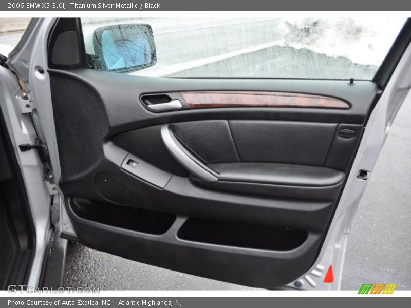 Titanium Silver Metallic / Black 2006 BMW X5 3.0i