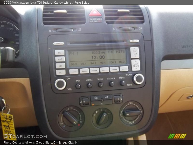 Candy White / Pure Beige 2009 Volkswagen Jetta TDI Sedan