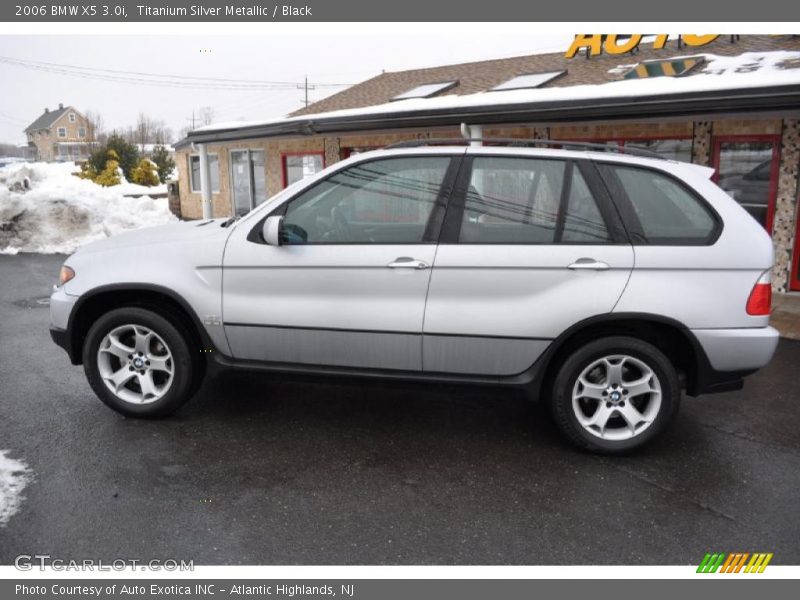 Titanium Silver Metallic / Black 2006 BMW X5 3.0i