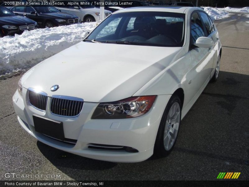 Alpine White / Terra Dakota Leather 2008 BMW 3 Series 335xi Sedan