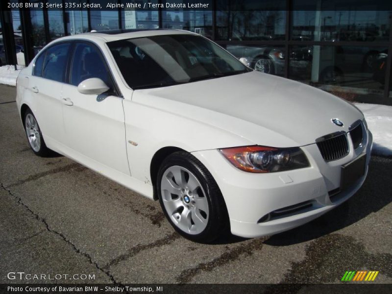 Alpine White / Terra Dakota Leather 2008 BMW 3 Series 335xi Sedan