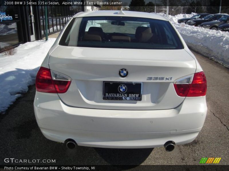 Alpine White / Terra Dakota Leather 2008 BMW 3 Series 335xi Sedan