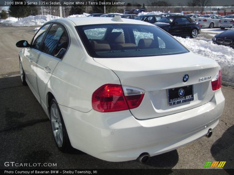 Alpine White / Terra Dakota Leather 2008 BMW 3 Series 335xi Sedan