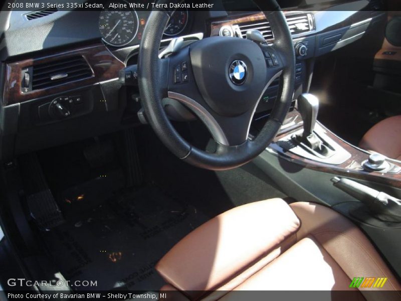 Alpine White / Terra Dakota Leather 2008 BMW 3 Series 335xi Sedan