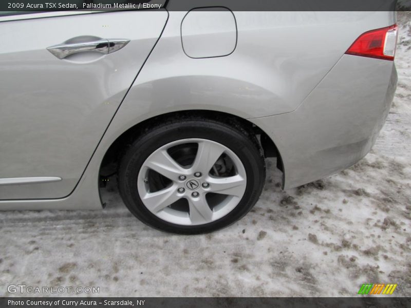 Palladium Metallic / Ebony 2009 Acura TSX Sedan