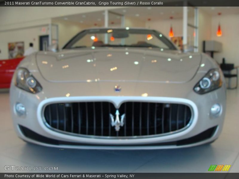 Grigio Touring (Silver) / Rosso Corallo 2011 Maserati GranTurismo Convertible GranCabrio