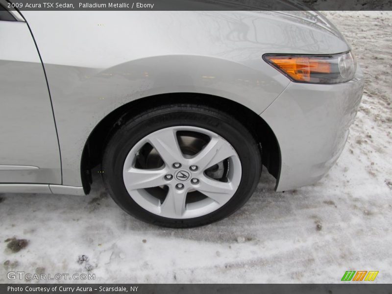 Palladium Metallic / Ebony 2009 Acura TSX Sedan