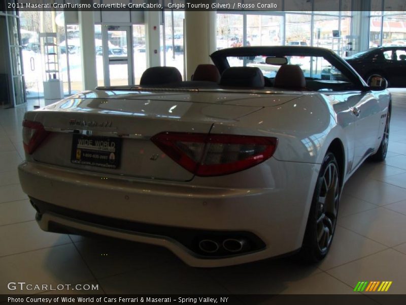 Grigio Touring (Silver) / Rosso Corallo 2011 Maserati GranTurismo Convertible GranCabrio