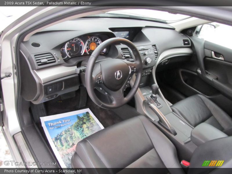 Palladium Metallic / Ebony 2009 Acura TSX Sedan