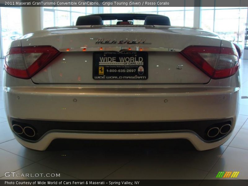Grigio Touring (Silver) / Rosso Corallo 2011 Maserati GranTurismo Convertible GranCabrio