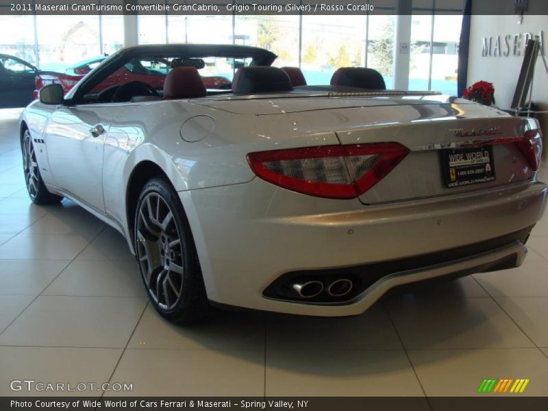 Grigio Touring (Silver) / Rosso Corallo 2011 Maserati GranTurismo Convertible GranCabrio