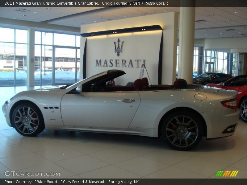 Grigio Touring (Silver) / Rosso Corallo 2011 Maserati GranTurismo Convertible GranCabrio