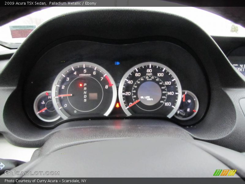 Palladium Metallic / Ebony 2009 Acura TSX Sedan