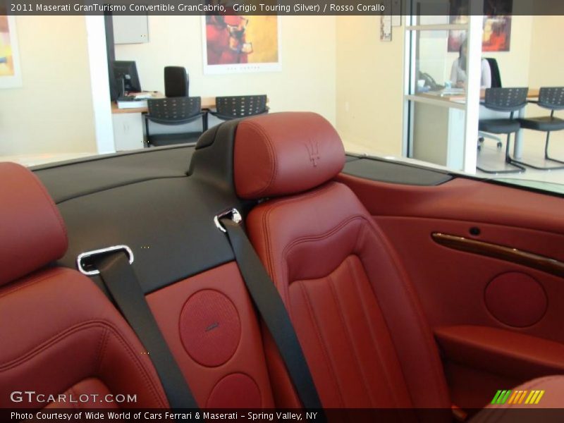 Grigio Touring (Silver) / Rosso Corallo 2011 Maserati GranTurismo Convertible GranCabrio
