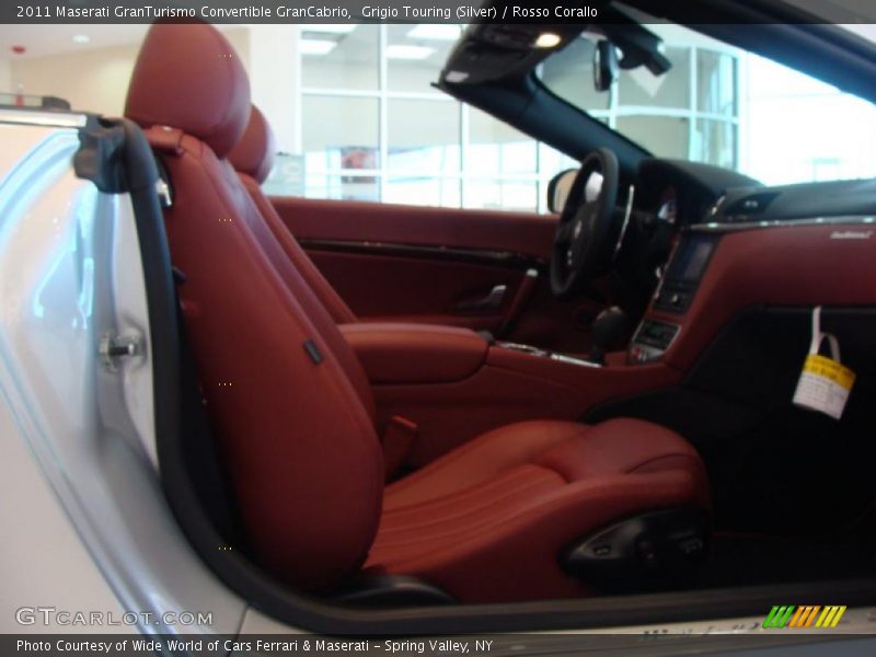 Grigio Touring (Silver) / Rosso Corallo 2011 Maserati GranTurismo Convertible GranCabrio