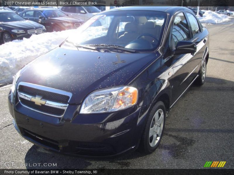 Black / Charcoal Black 2007 Chevrolet Aveo LS Sedan
