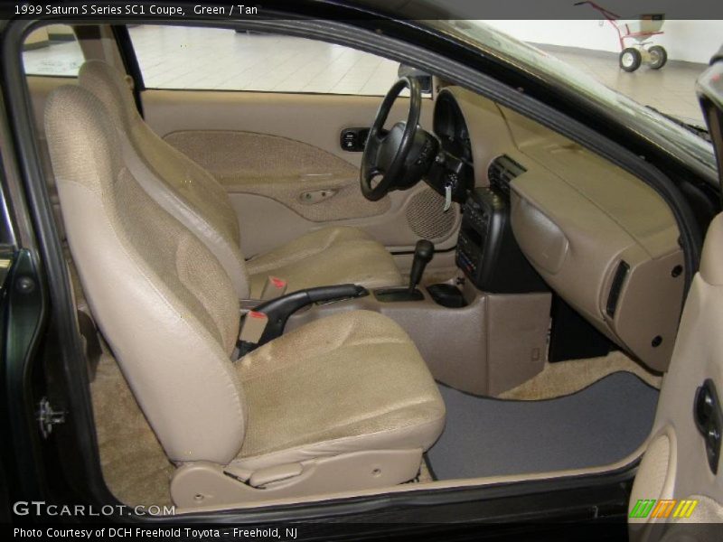 Green / Tan 1999 Saturn S Series SC1 Coupe