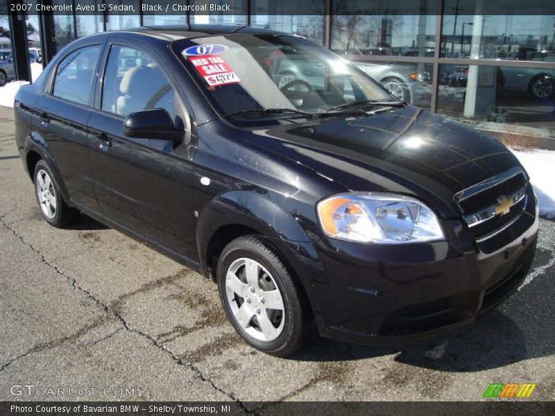 Black / Charcoal Black 2007 Chevrolet Aveo LS Sedan