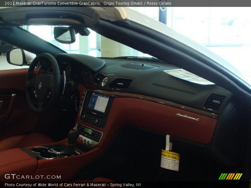 Grigio Touring (Silver) / Rosso Corallo 2011 Maserati GranTurismo Convertible GranCabrio