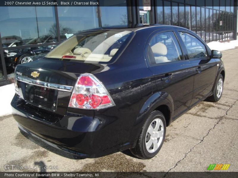 Black / Charcoal Black 2007 Chevrolet Aveo LS Sedan