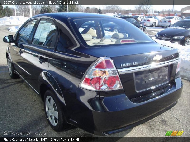 Black / Charcoal Black 2007 Chevrolet Aveo LS Sedan