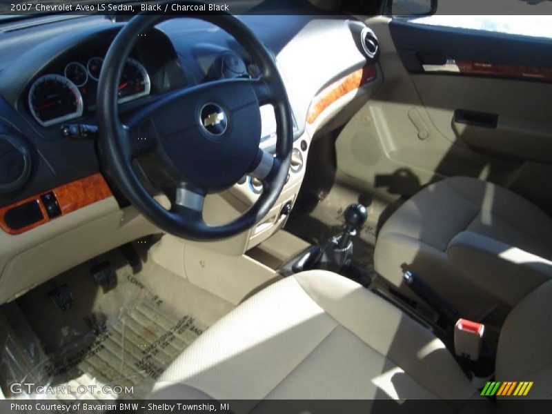 Black / Charcoal Black 2007 Chevrolet Aveo LS Sedan