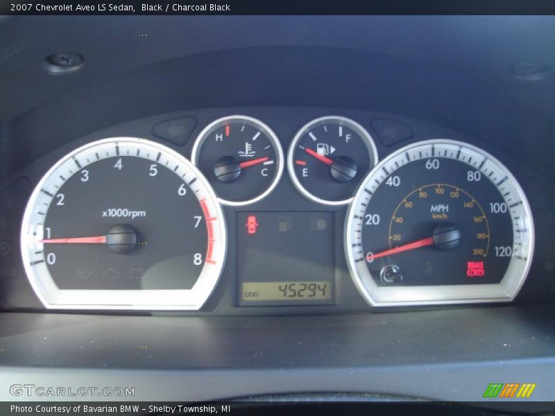 Black / Charcoal Black 2007 Chevrolet Aveo LS Sedan