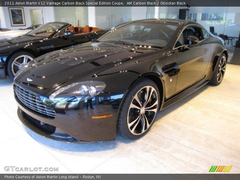 Front 3/4 View of 2011 V12 Vantage Carbon Black Special Edition Coupe