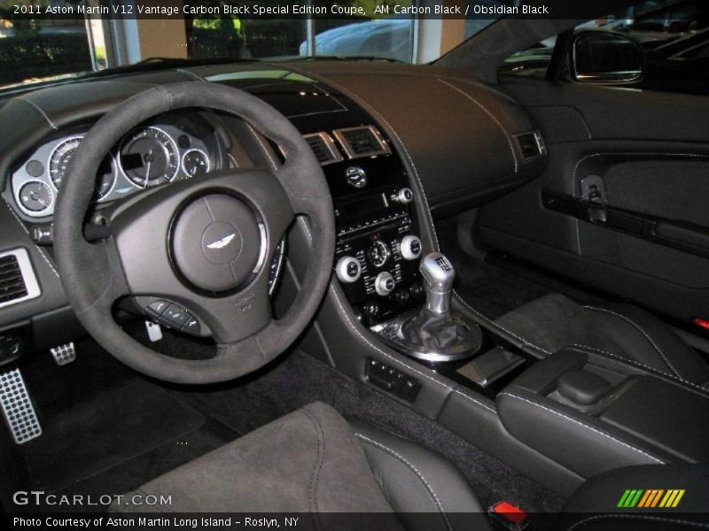 Obsidian Black Interior - 2011 V12 Vantage Carbon Black Special Edition Coupe 