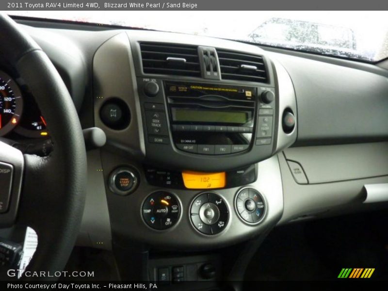 Blizzard White Pearl / Sand Beige 2011 Toyota RAV4 Limited 4WD