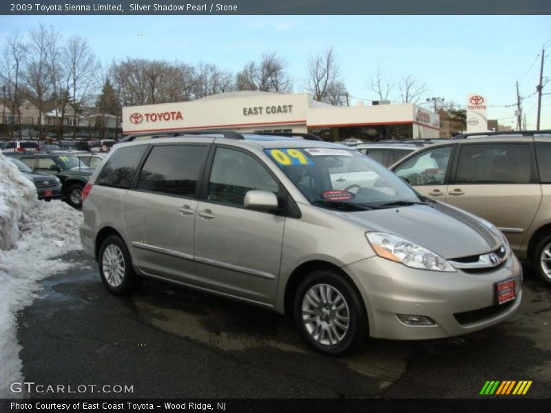 Silver Shadow Pearl / Stone 2009 Toyota Sienna Limited
